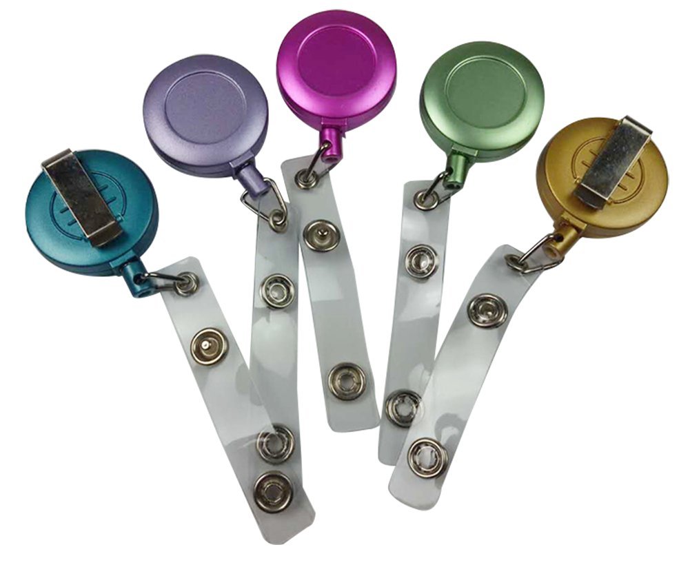 100Pcs Retractable ID Badge Holder Reel - Durable Key Clip for Work, School & Events - Bulk Wholesale Price - Perfect for Office, Security, Conventions & Trade Shows