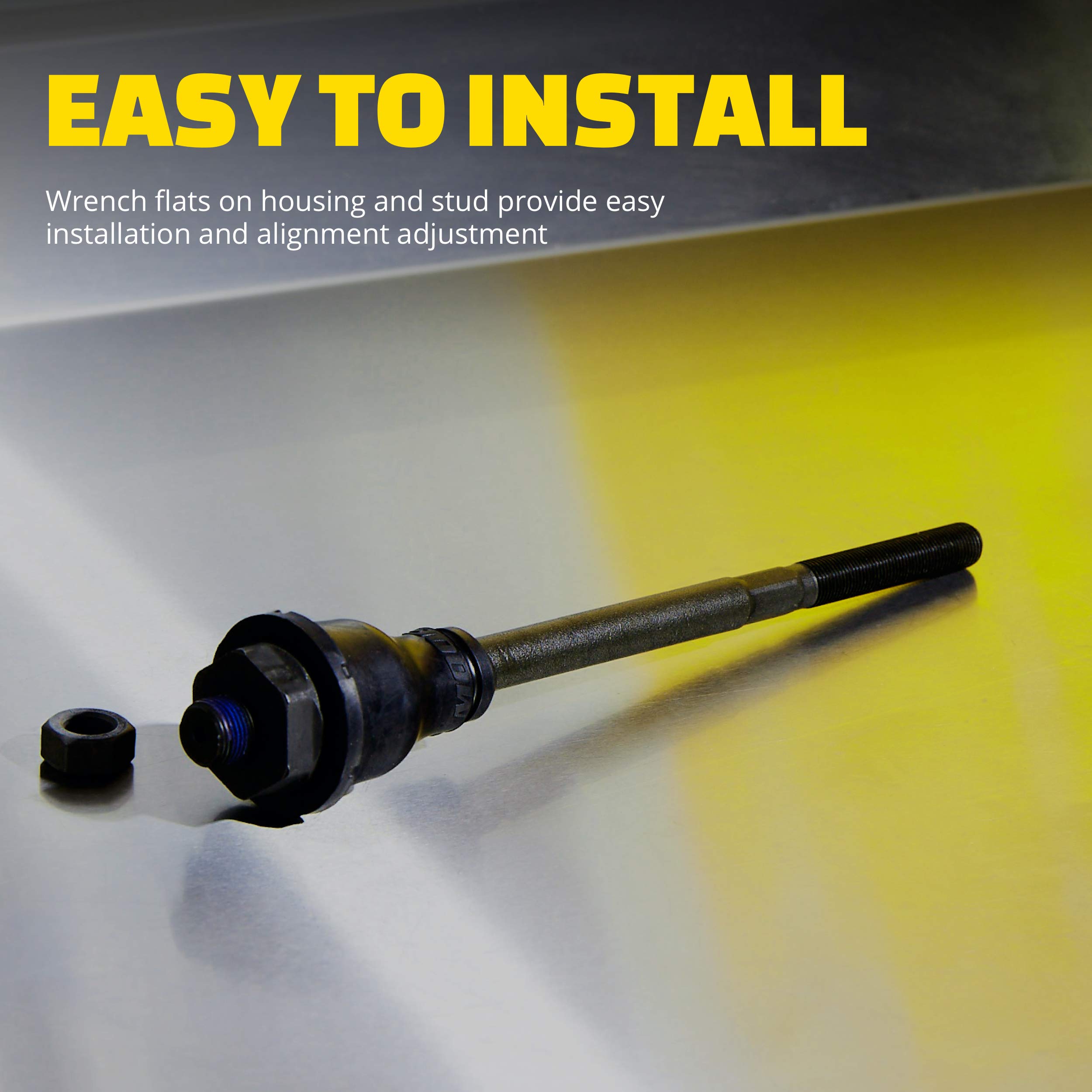 MOOG EV225 Tie Rod End - Premium Replacement for Smooth Steering & Suspension - Perfect for Trucks, SUVs & Off-Road Vehicles