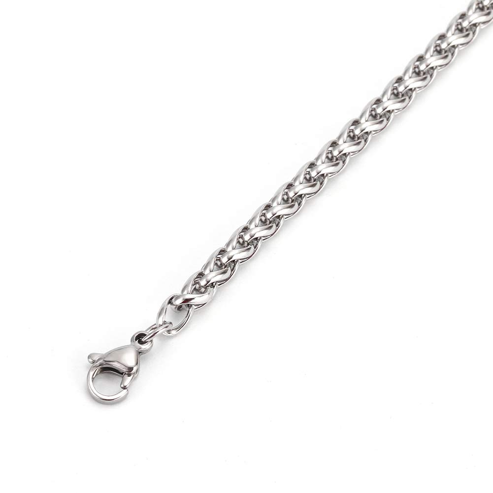 Personalized Medical Alert Bracelet for Women - Stainless Steel Chain with Free Engraving - Emergency ID Jewelry for Diabetes, Allergies & Heart Conditions