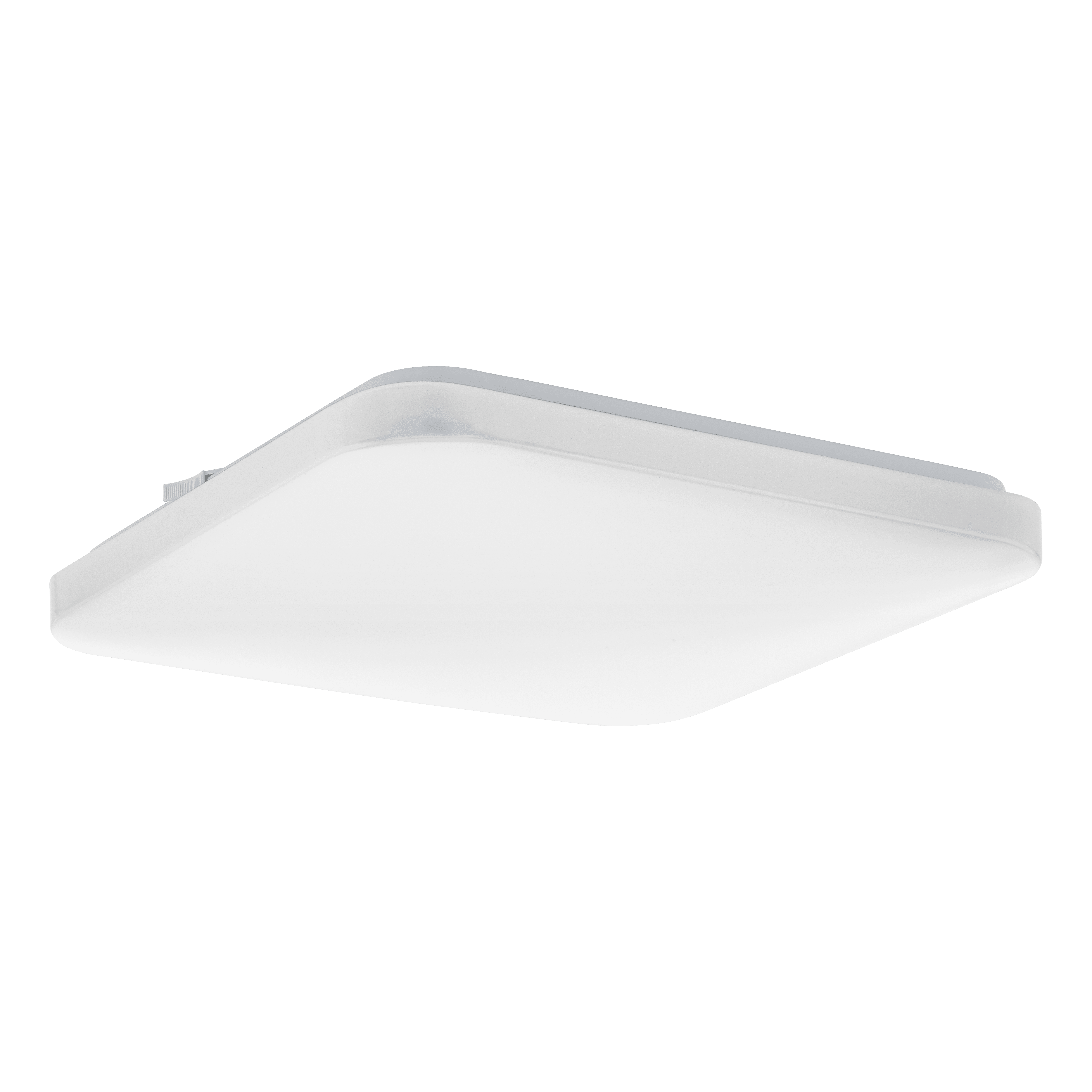 Eglo Frania 33cm White Square LED Flush Mount Ceiling Light - Modern Lighting for Kitchen, Bathroom & Hallway
