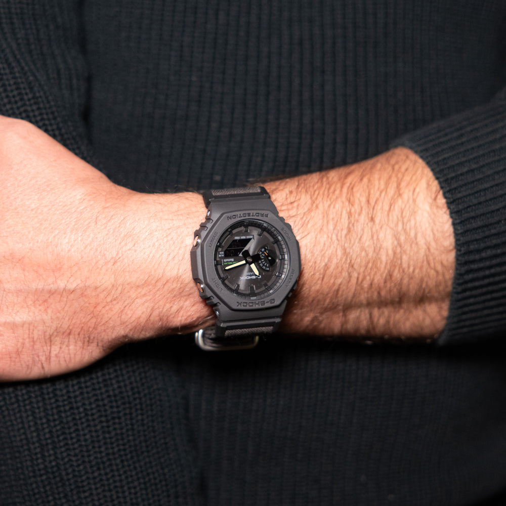 Casio G-Shock GAB2100CT-1A5 Analog-Digital Black Watch for Men - Durable Outdoor & Military Style Timepiece - Perfect for Hiking, Running, and Adventure Activities