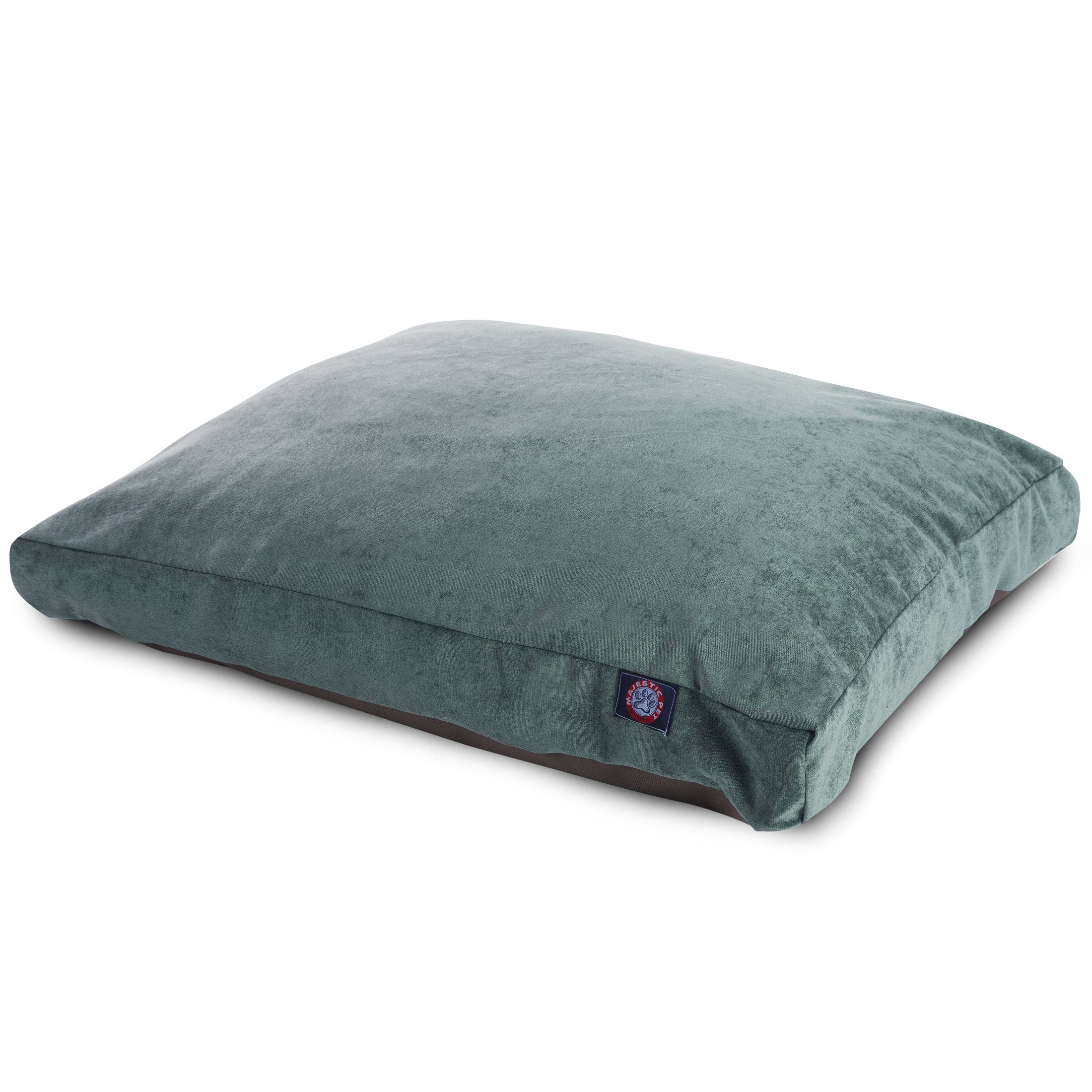 Majestic Pet Villa Rectangle Washable Dog Bed - Non-Slip Comfortable Crate Bed with Removable Cover - Large Polyester Fiber Kennel Bed for Sleeping (Azure Blue) - Perfect for Crates, Living Rooms & Bedrooms