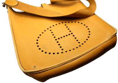 Authentic Hermes Evelyne GM Handbag in Dark Tan Clemence Leather - Luxury Shoulder Bag for Women, Perfect for Work, Travel & Everyday Use