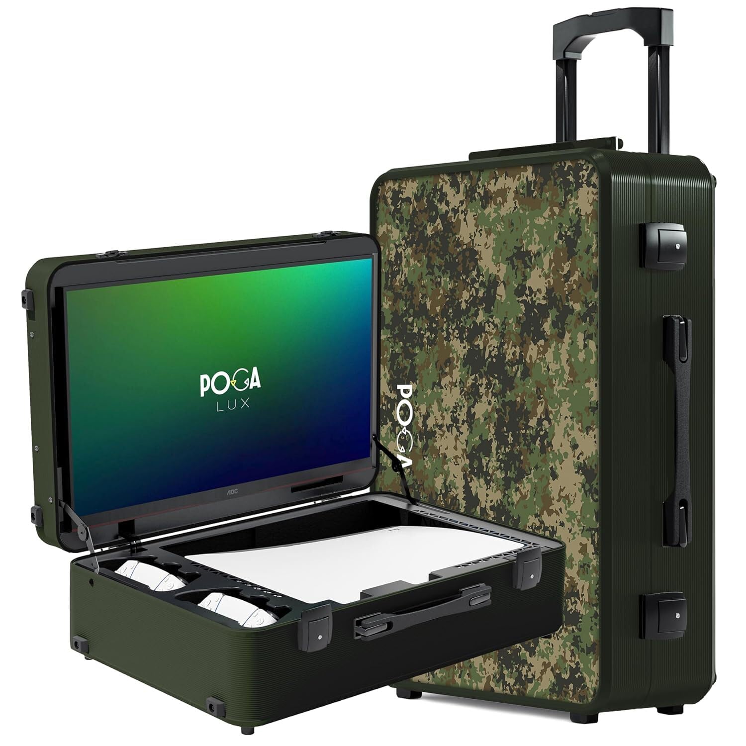 POGA LUX PlayStation 5 Premium Portable Travel Case with Trolley & 24