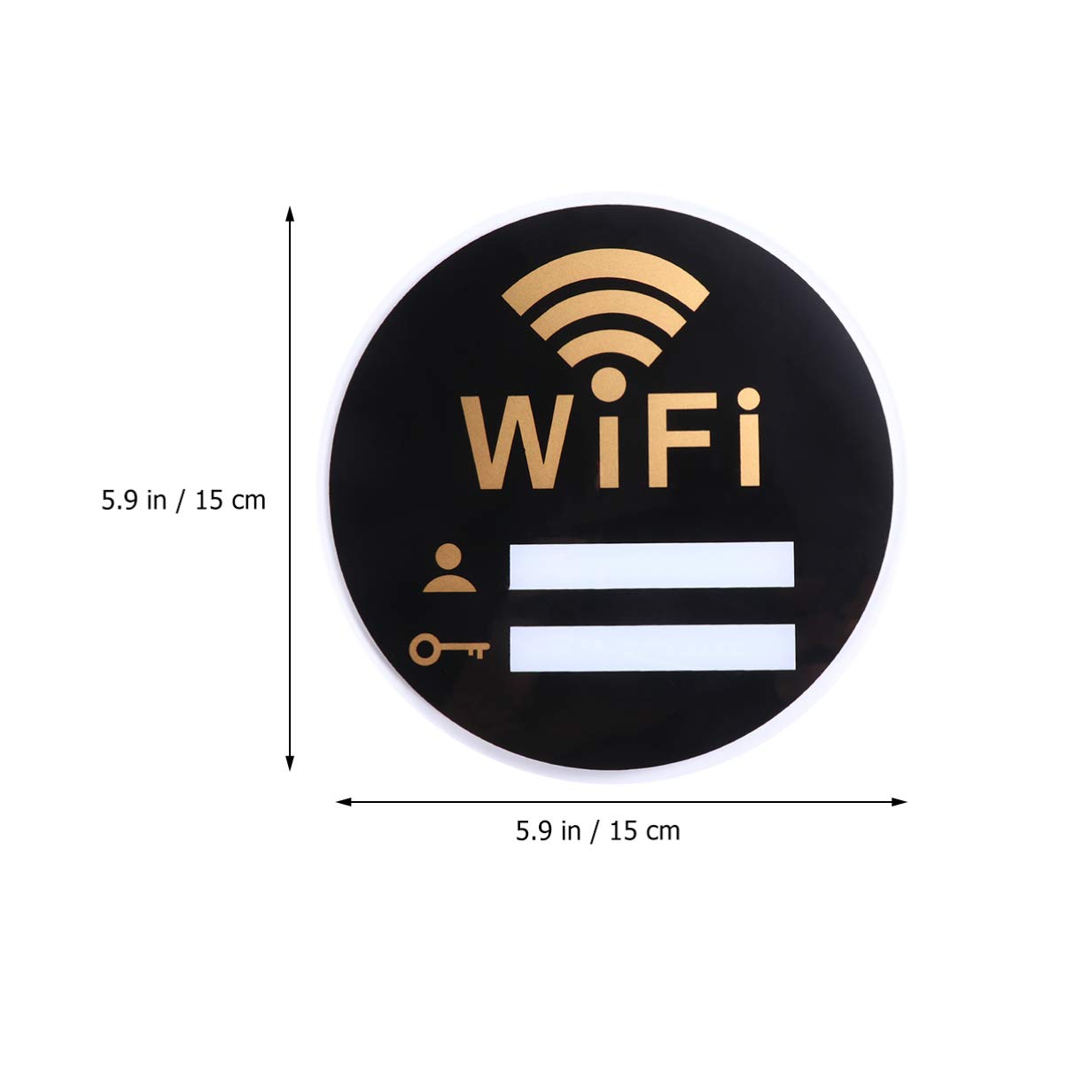BESPORTBLE Acrylic Wall Sign - WiFi Password Reminder for Home & Office - Modern Decorative Sign for Living Room, Cafe, Restaurant