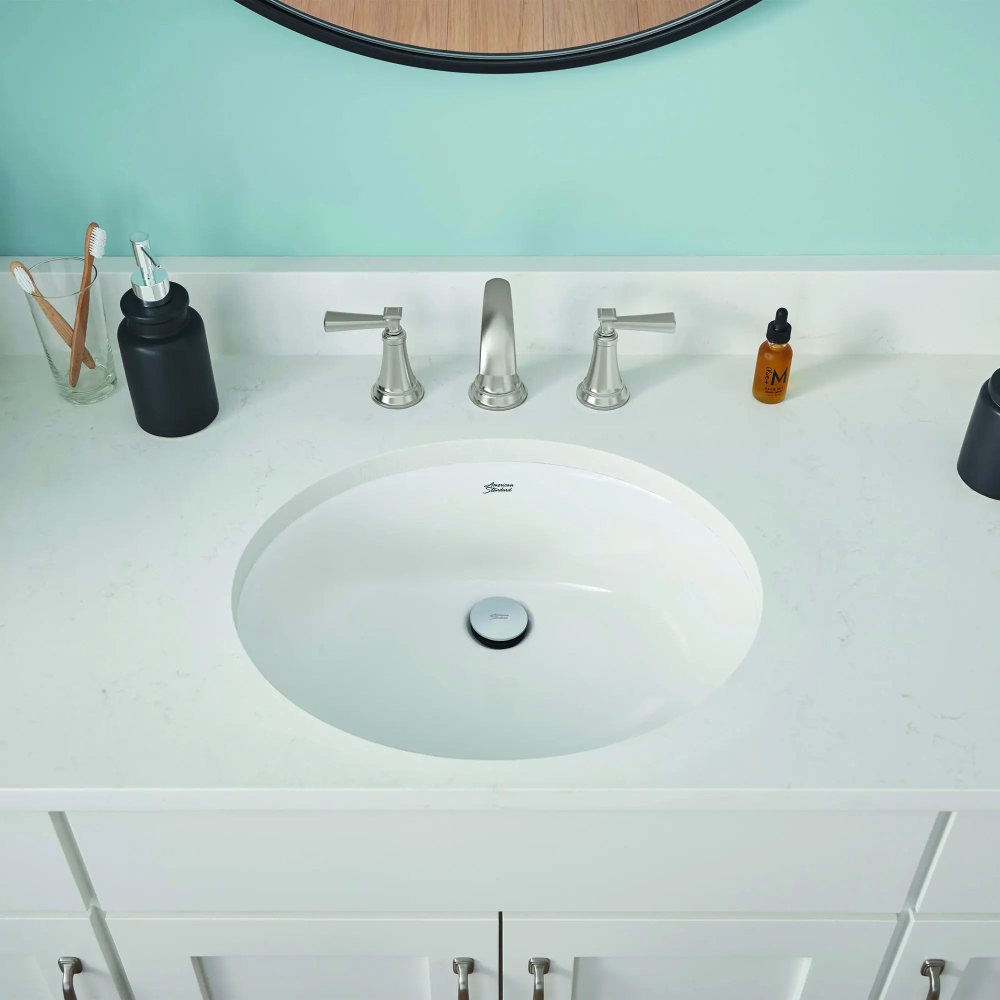Glenmere 8 Inch Widespread 2 Handle Bathroom Faucet - 1.2 GPM/4.5 LPM Water-Saving Design with Lever Handles - Perfect for Modern Bathroom Vanities and Powder Rooms