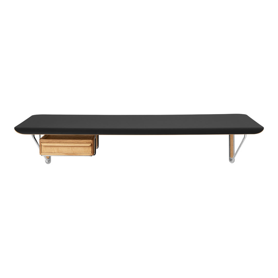 Wall Mounted Desk with Drawer - Space Saving Floating Workstation for Home Office, Study, or Small Spaces