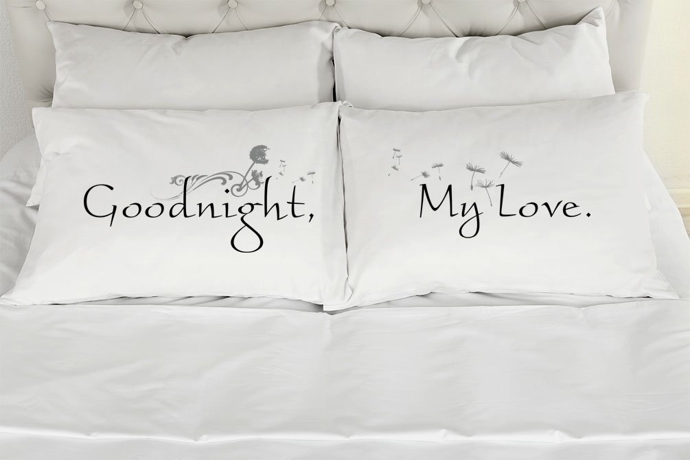 Couples Pillowcases Set of 2 - Wedding & Anniversary Gift for Bedroom