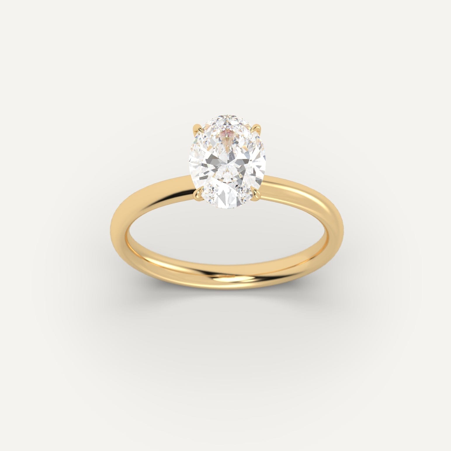 2 Carat Oval Cut Diamond Ring for Women - 14K White Gold Engagement Wedding Band - Perfect for Proposals, Anniversaries & Special Occasions