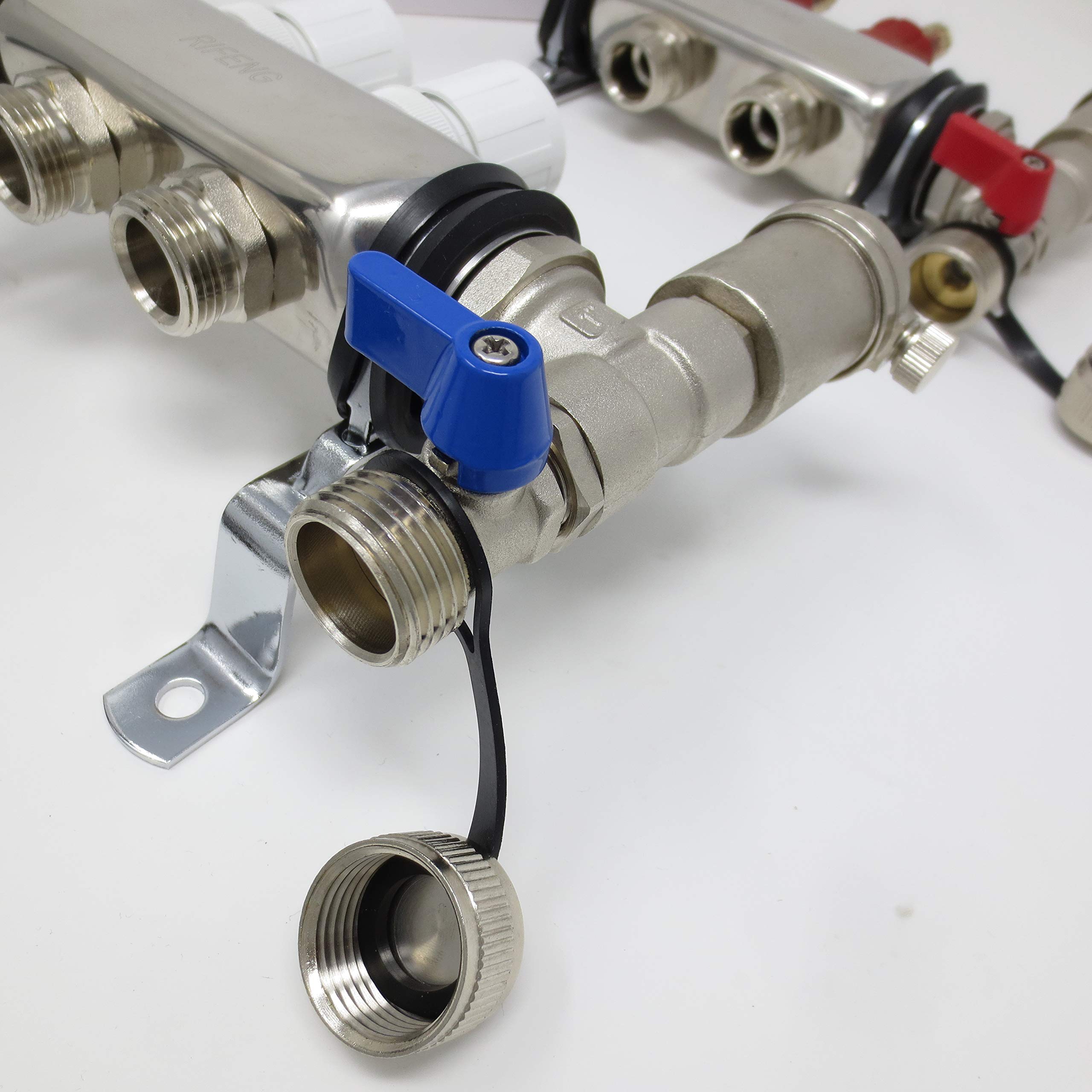 3 Loop Stainless Steel PEX Manifold with 1/2