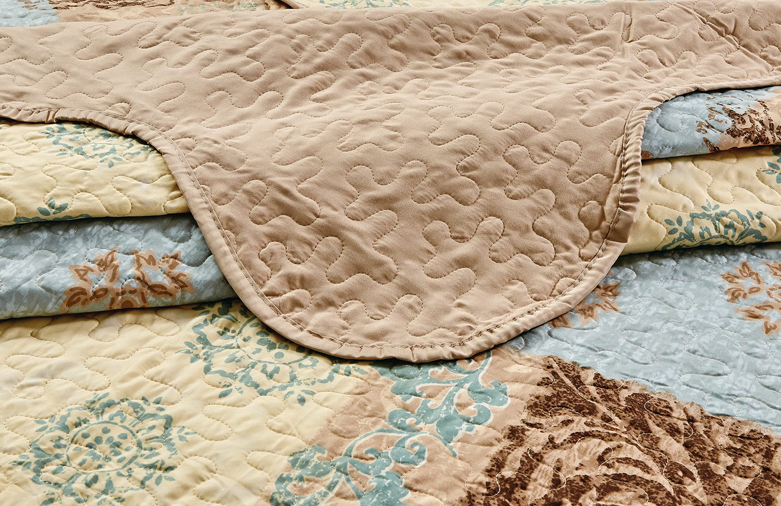 3-Piece Oversized Queen Quilt Set - 100