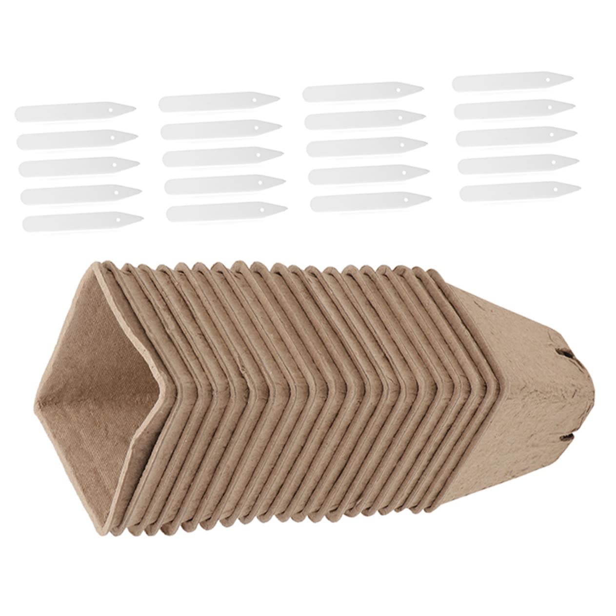 Biodegradable Peat Pots for Seedlings - 3 Pack Eco-Friendly Paper Pulp Plant Nursery Cups for Vegetables, Herbs & Flowers | Perfect for Indoor Gardening, Greenhouses & Sustainable Planting