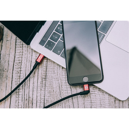 PGYTECH Type C to Lightning Cable 65cm - Fast Charging USB C to Lightning Cable for iPhone 14/13/12/11/X/8 - Durable Nylon Braided Cable for Home, Office & Travel Charging