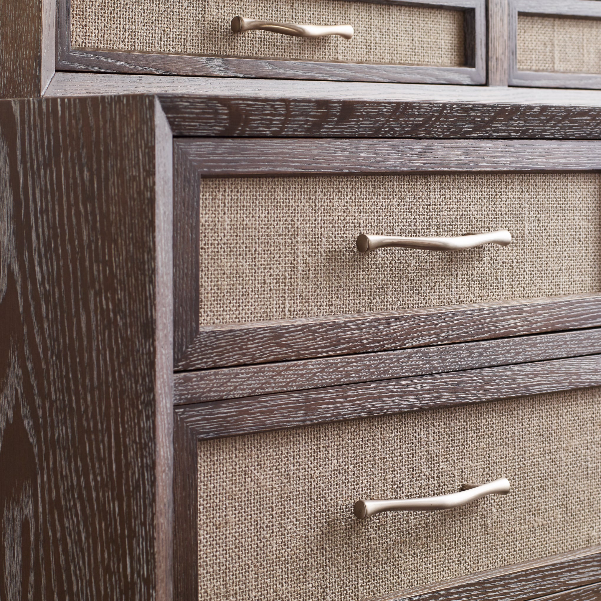 Maidstone Tall Chest with Woven Jute - 5-Drawer Storage Organizer for Bedroom, Living Room & Office - Rustic Farmhouse Furniture for Home Decor