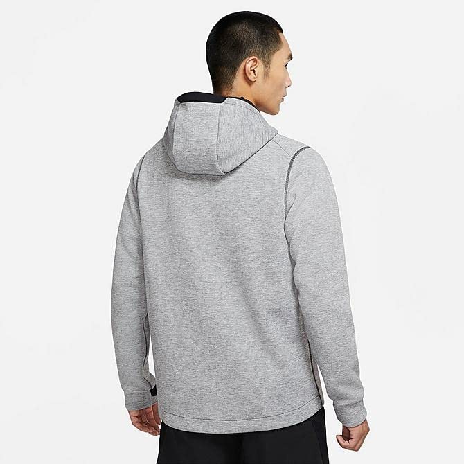 Nike Pro Men’s Therma Fleece Sphere Max Jacket - Grey, Large Size | Winter Running & Training Jacket for Cold Weather Workouts