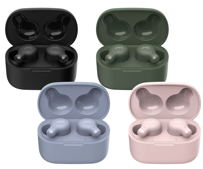 JVC Marshmallow Memory Foam True Wireless Earbuds - Bluetooth 5.0, Noise Isolating, 24H Playtime (4 Colors) - Perfect for Gym, Running, Travel & Work