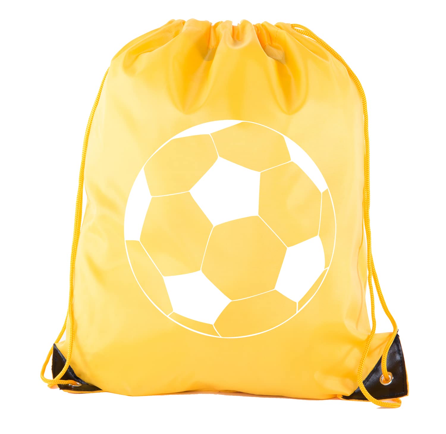 Mato & Hash Soccer Party Favors - 10PK Gold Drawstring Backpacks for Kids Birthday, Team Events & Sports Gifts | Perfect for Soccer Tournaments, School Activities & Fan Giveaways (CA2500SOCCER S1)