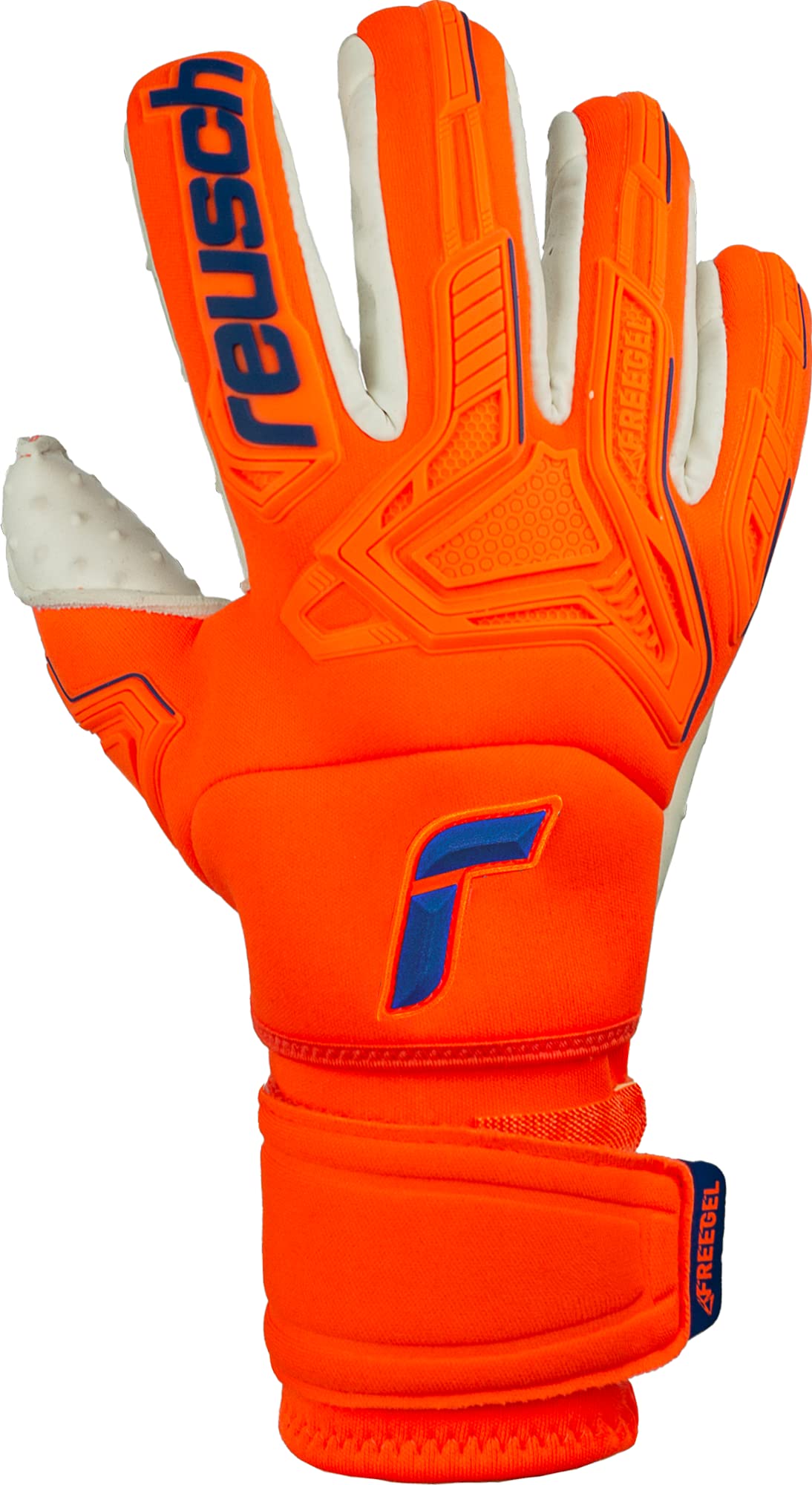 Reusch Attrakt Freegel Speedbump Ortho-Tec Goalkeeper Gloves - Professional Soccer Goalie Gloves with Enhanced Grip & Protection for Training & Matches