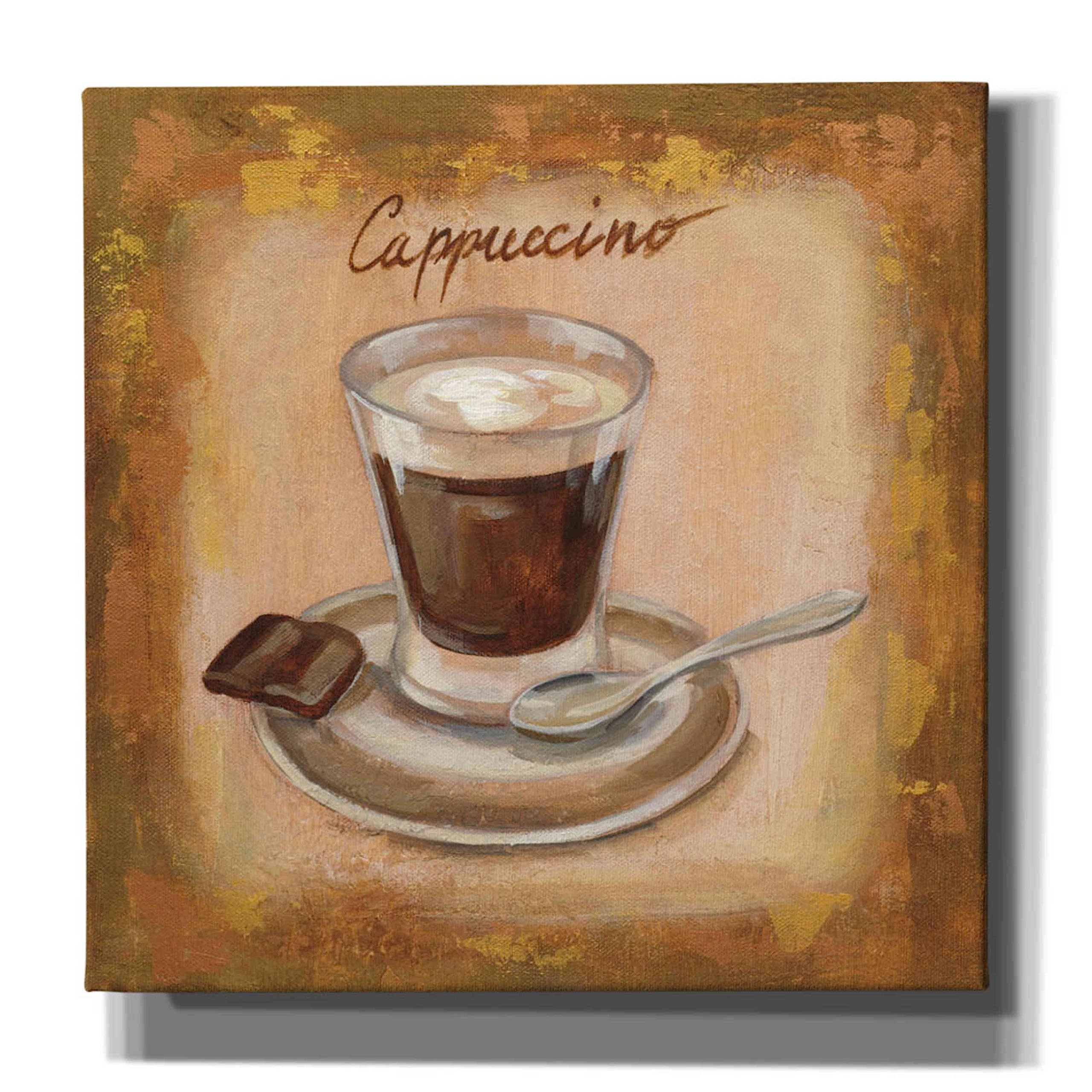 Epic Graffiti 'Coffee Time III' by Silvia Vassileva - 37x37 Inch Modern Canvas Wall Art for Living Room, Bedroom & Office Decor - Vibrant Abstract Painting for Home & Commercial Spaces