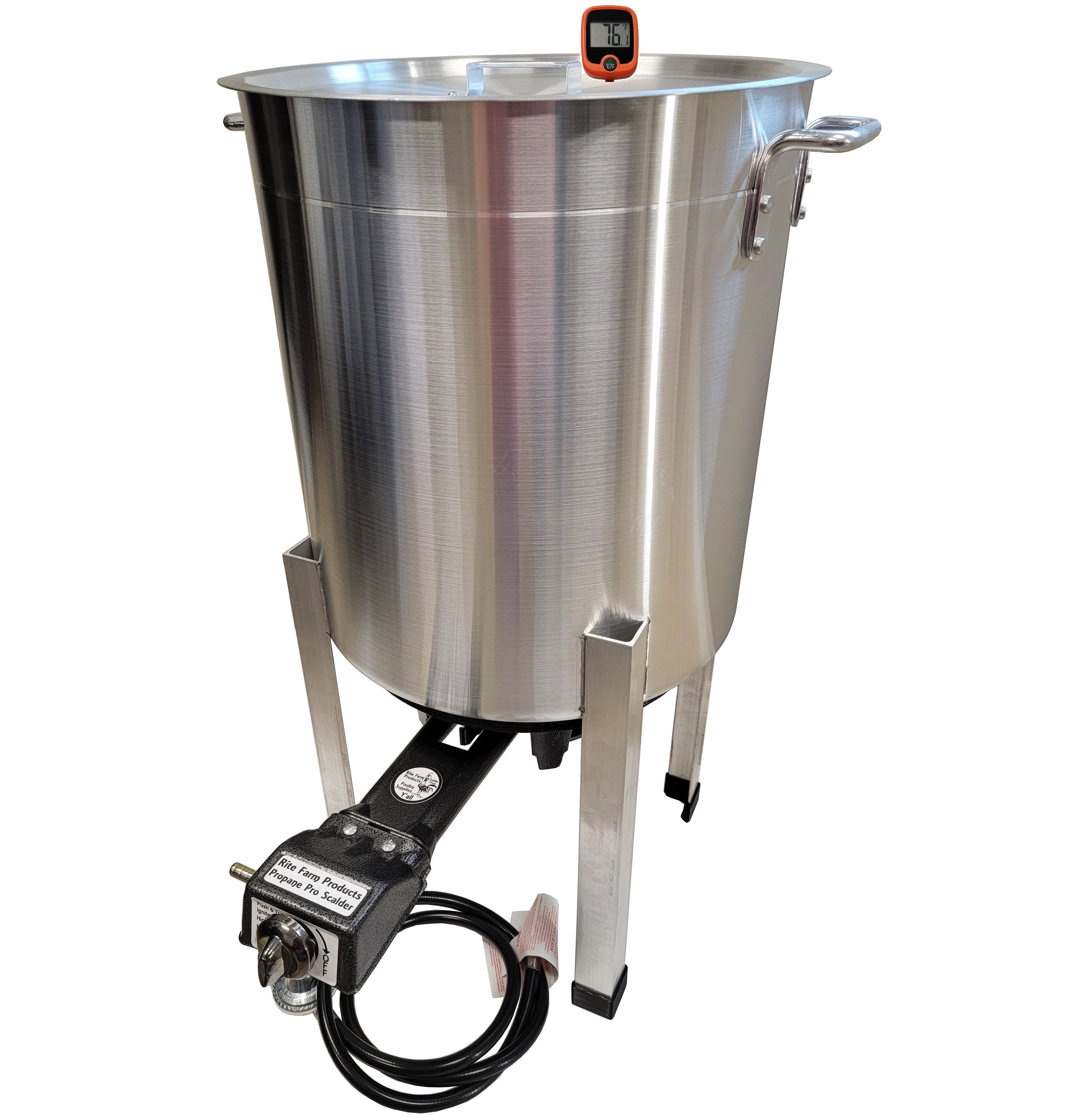 15 Gallon Propane Poultry Scalder for Chicken Processing - Made in USA | Perfect for Small Farms & Homesteads