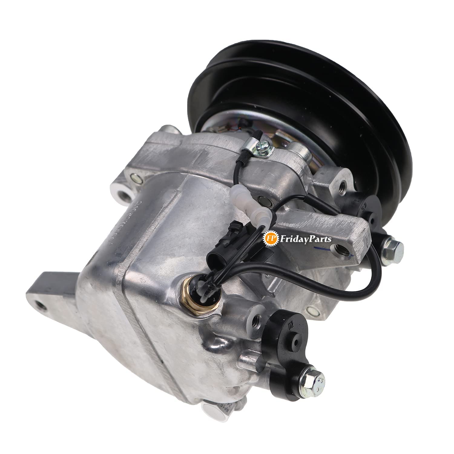 FridayParts RD451-93900 AC Compressor Replacement for Kubota R430 R530 R630 SVL75C SVL75-2C SVL90C SVL95-2SC U35-4 U55 U55-4 | Heavy Duty Air Conditioning System | Perfect for Construction & Agricultural Equipment in Hot Climates