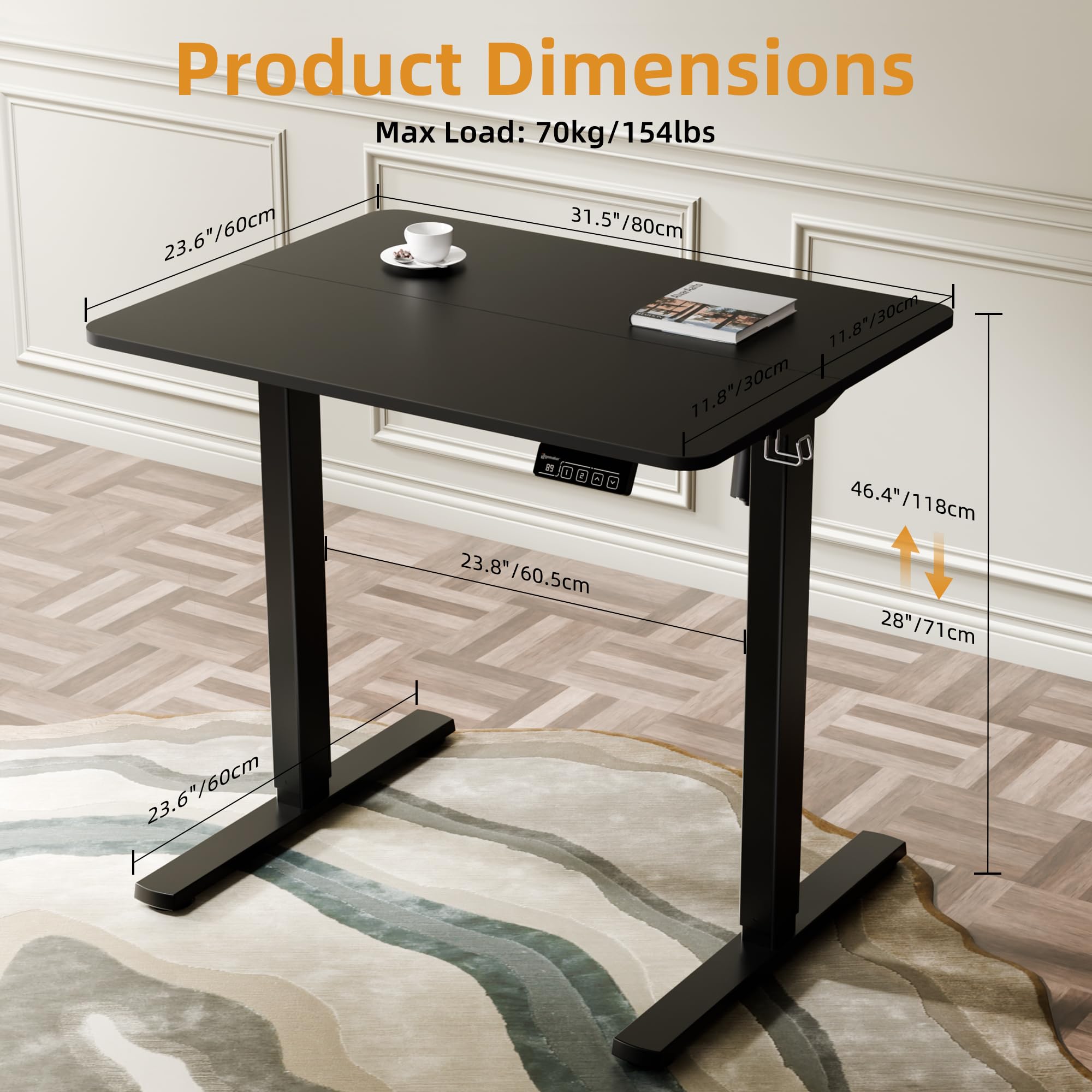 Electric Standing Desk 31.5