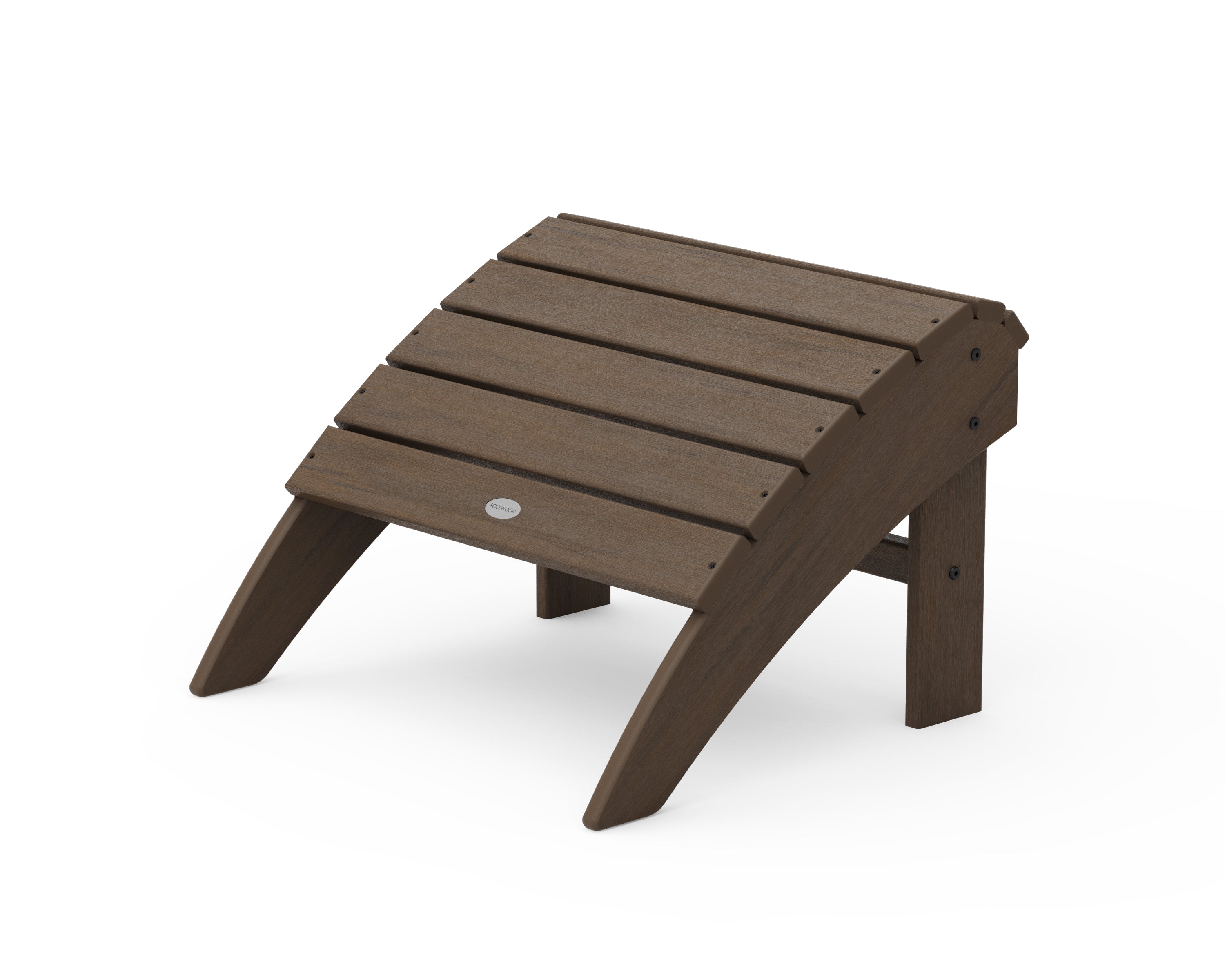 POLYWOOD Vineyard Curveback Adirondack Ottoman - Outdoor Patio Furniture, Weather-Resistant Poly Lumber, Perfect for Garden, Poolside & Backyard Relaxation