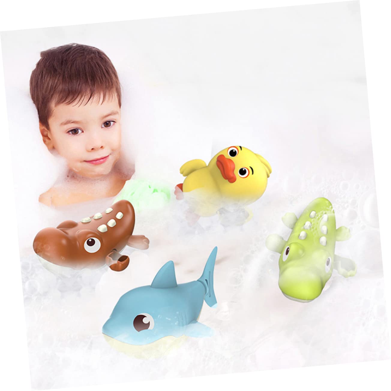 VICASKY 15-Piece Pool Toys Set - Fun Animal Water Toys for Kids, Bath Time & Swimming Pool Play, Durable PVC Floating Bath Toys for Toddlers (Perfect for Summer Parties, Baby Bath Time & Backyard Pool Fun)