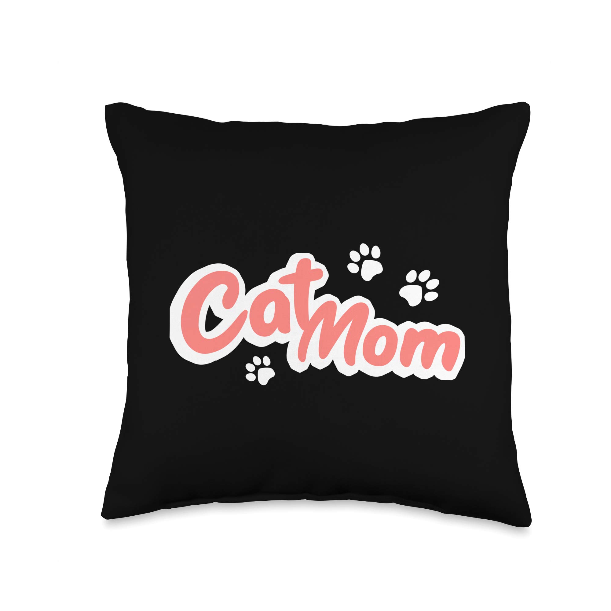 Funny Cat Mom Throw Pillow - Soft Furry Kitten Design for Cat Lovers - Perfect for Home Decor, Couch, Bed & Gifts