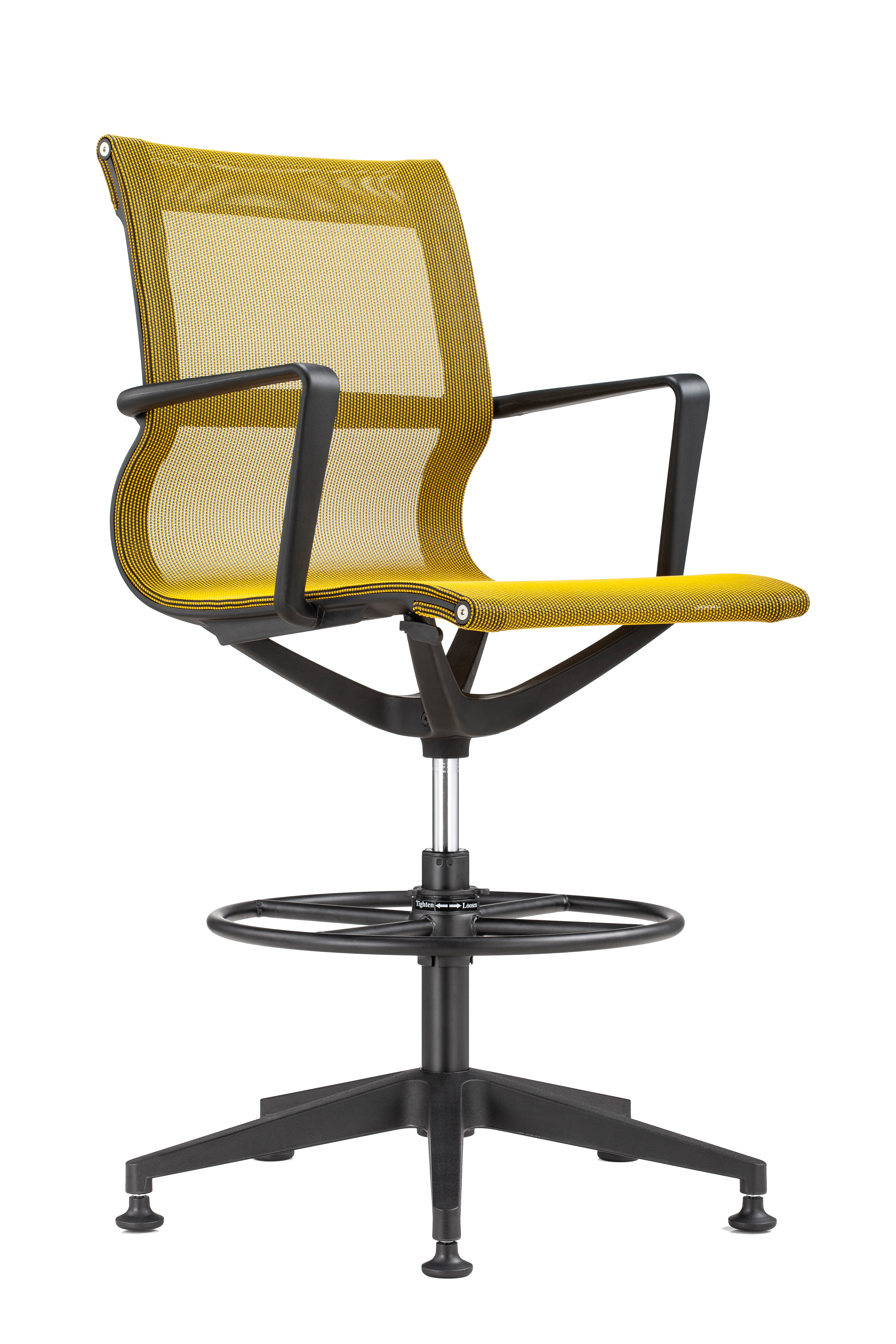 Eurotech Kinetic Stool - Black Frame Designer Spider Mesh Chair (EH301B) | Ergonomic Active Sitting for Home & Office Workspaces
