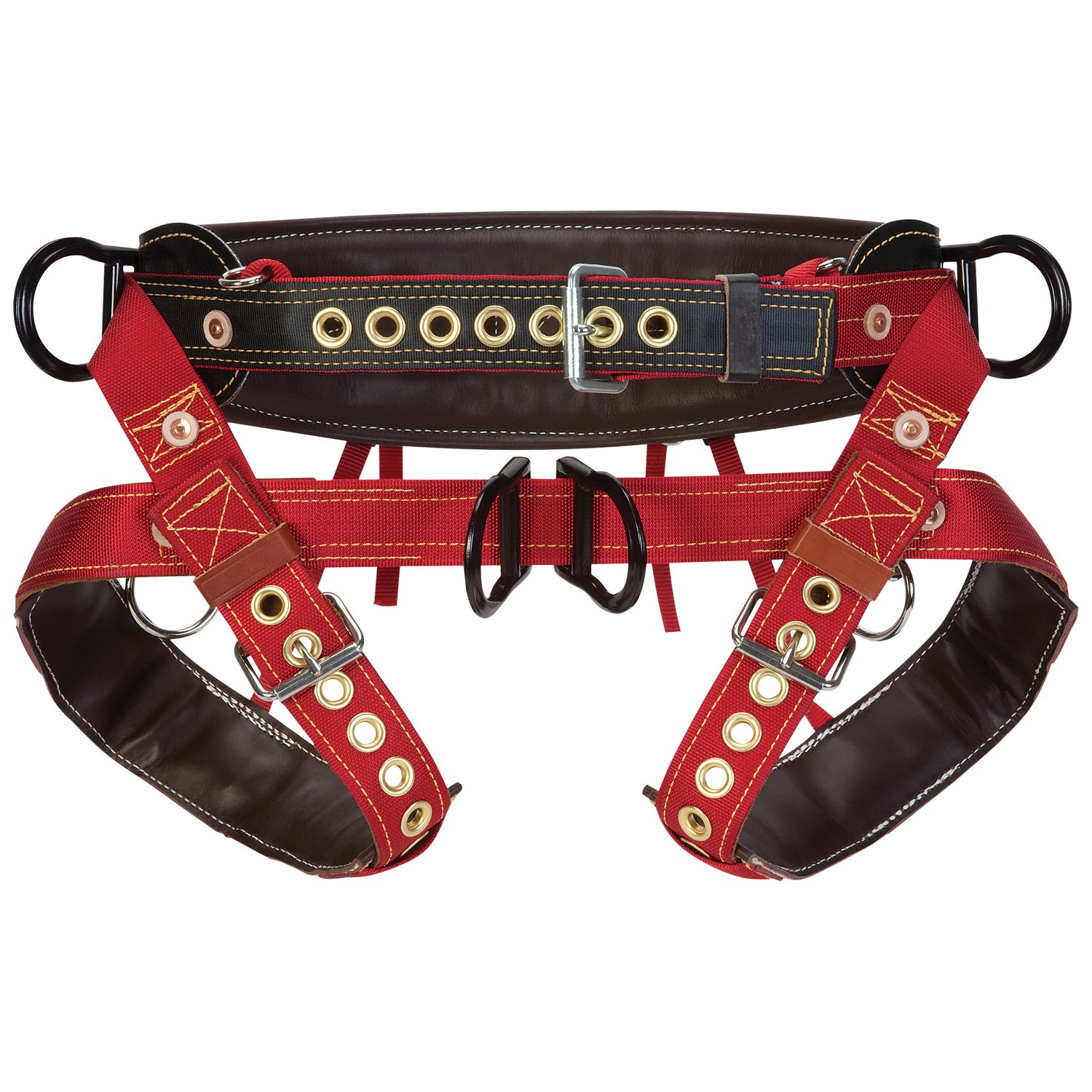 Weaver Leather WLC 560 2 Floating Dee Dog Collar with Padded Nylon Leg Straps - Adjustable Training Harness for Medium to Large Dogs - Perfect for Walking, Hiking, and Outdoor Adventures
