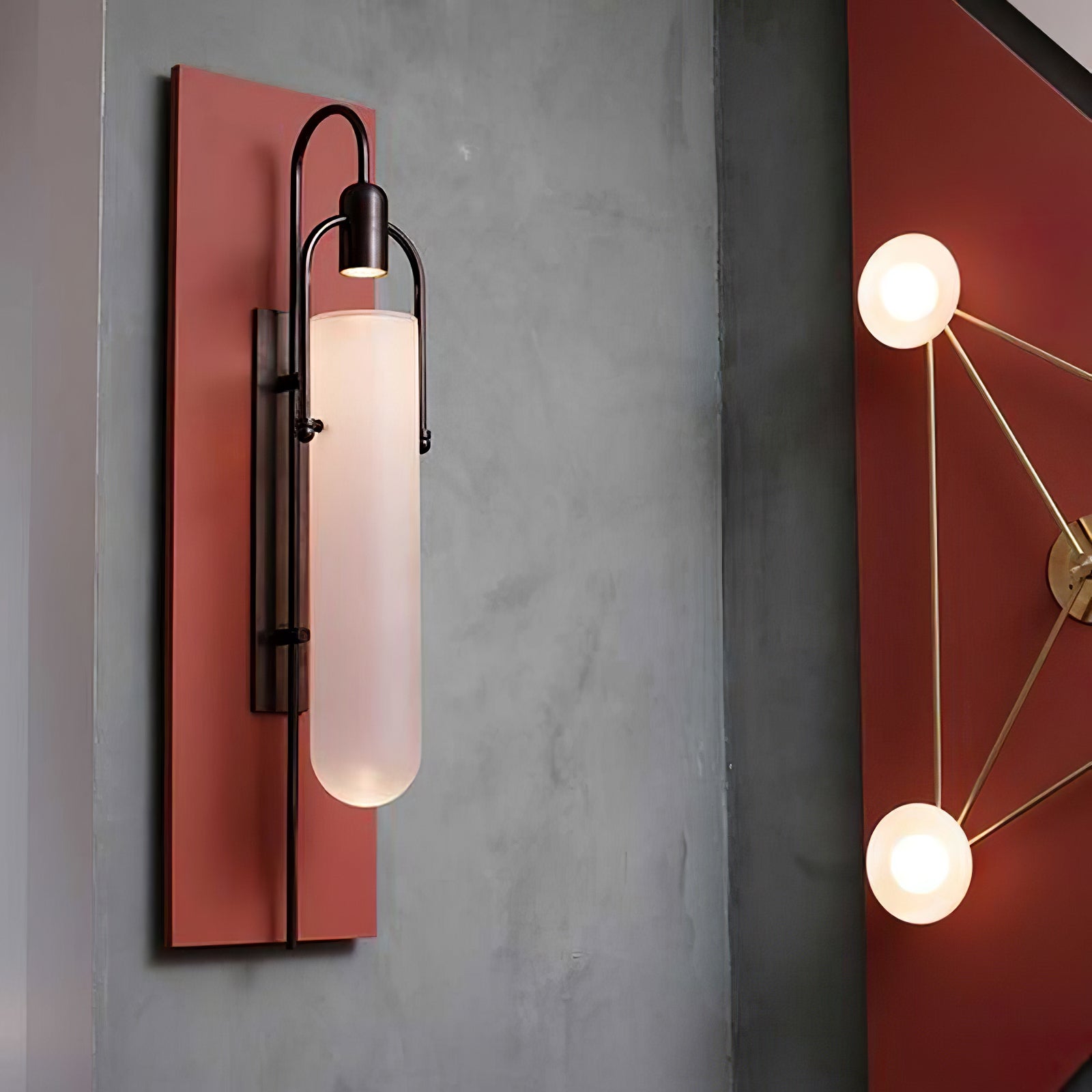 Modern Arc Wall Lamp - Adjustable Swing Arm Sconce for Bedroom, Living Room & Office - Sleek LED Reading Light with Dimmable Brightness - Perfect for Nighttime Reading & Ambient Lighting