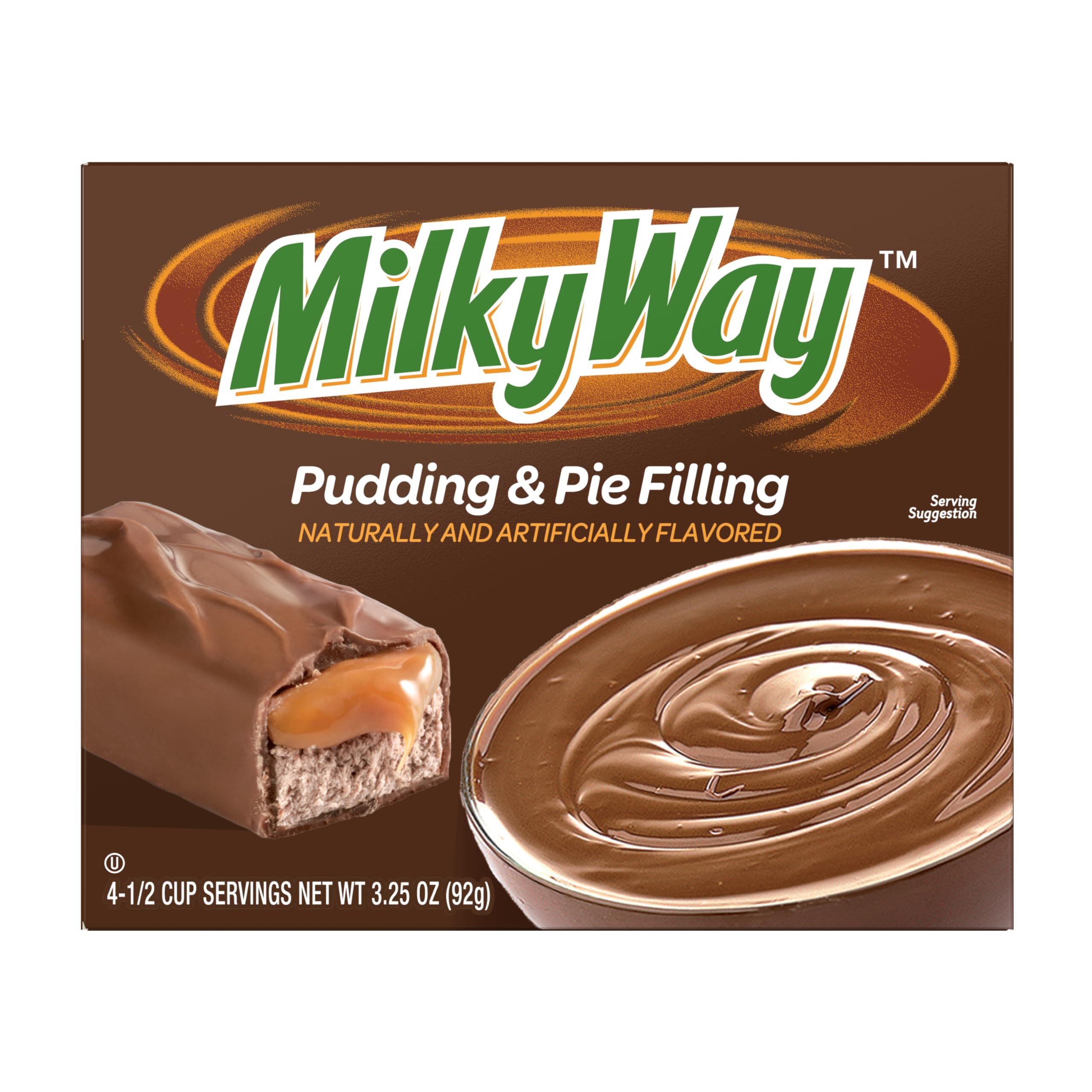 Milky Way Milk Chocolate Pudding & Pie Filling - 3.25 oz (Pack of 12) | Delicious Dessert Topping for Cakes, Pies & Ice Cream | Perfect for Parties & Family Gatherings