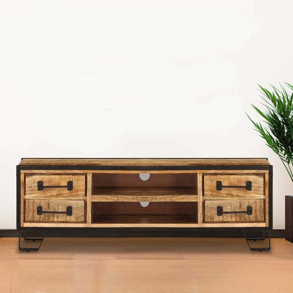 Farmhouse TV Stand with Storage - 47.2