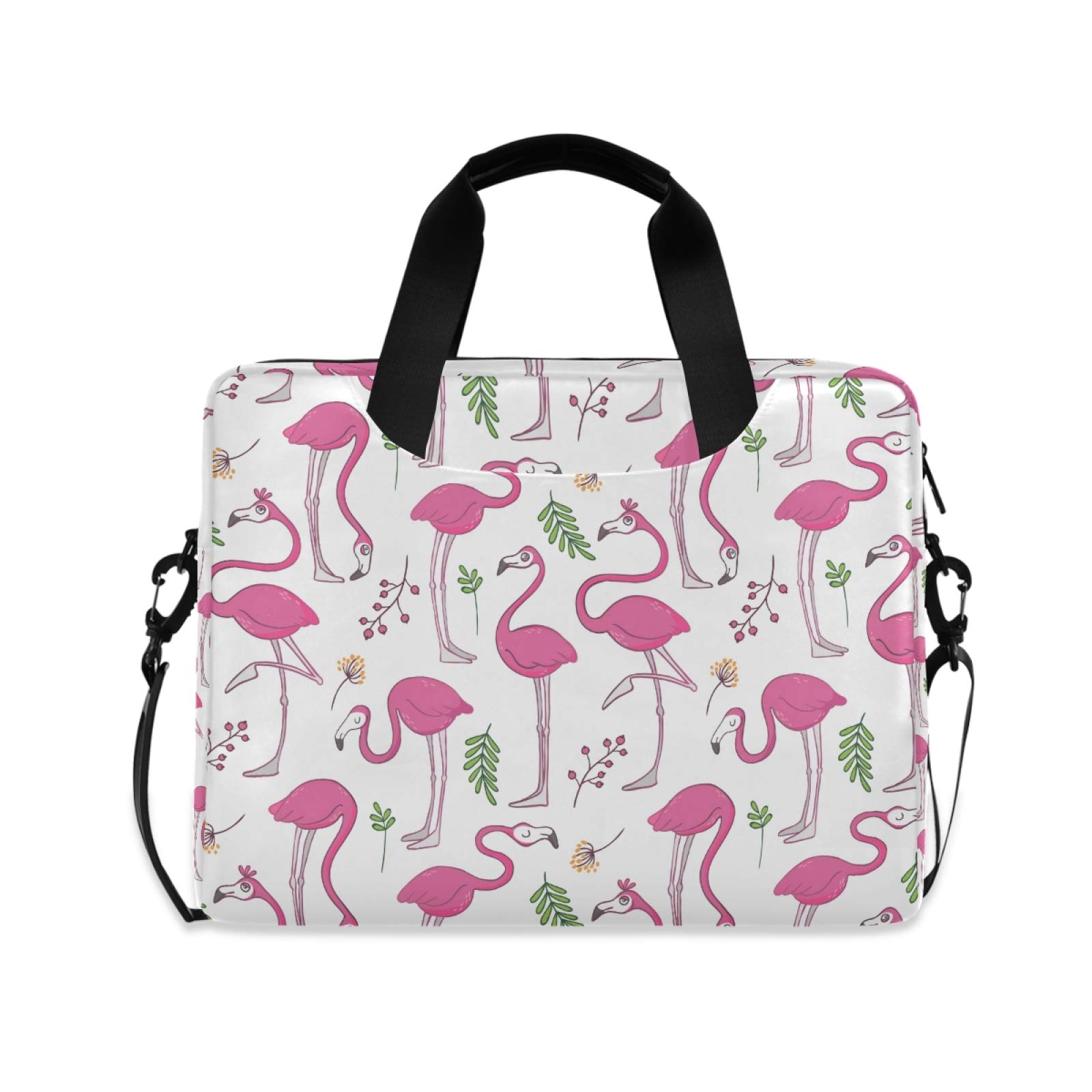 Biekaya Flamingo 15.6 Inch Laptop Messenger Bag - Durable Water-Resistant Business Briefcase with Adjustable Shoulder Strap - Perfect for Work, Travel & College