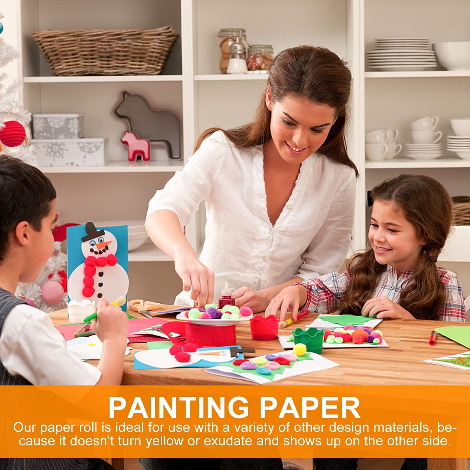 EXCEART 2 Rolls White Drawing Paper - 24