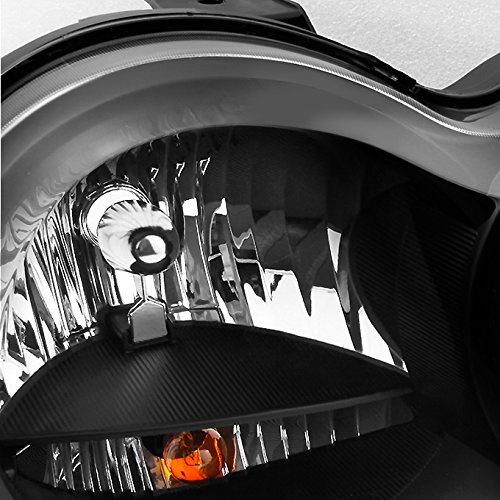 AKKON Black Halogen Headlights Replacement Set for Jeep Grand Cherokee - Driver & Passenger Side | Durable & Bright Lighting for Night Driving, Off-Road Adventures & Daily Commutes