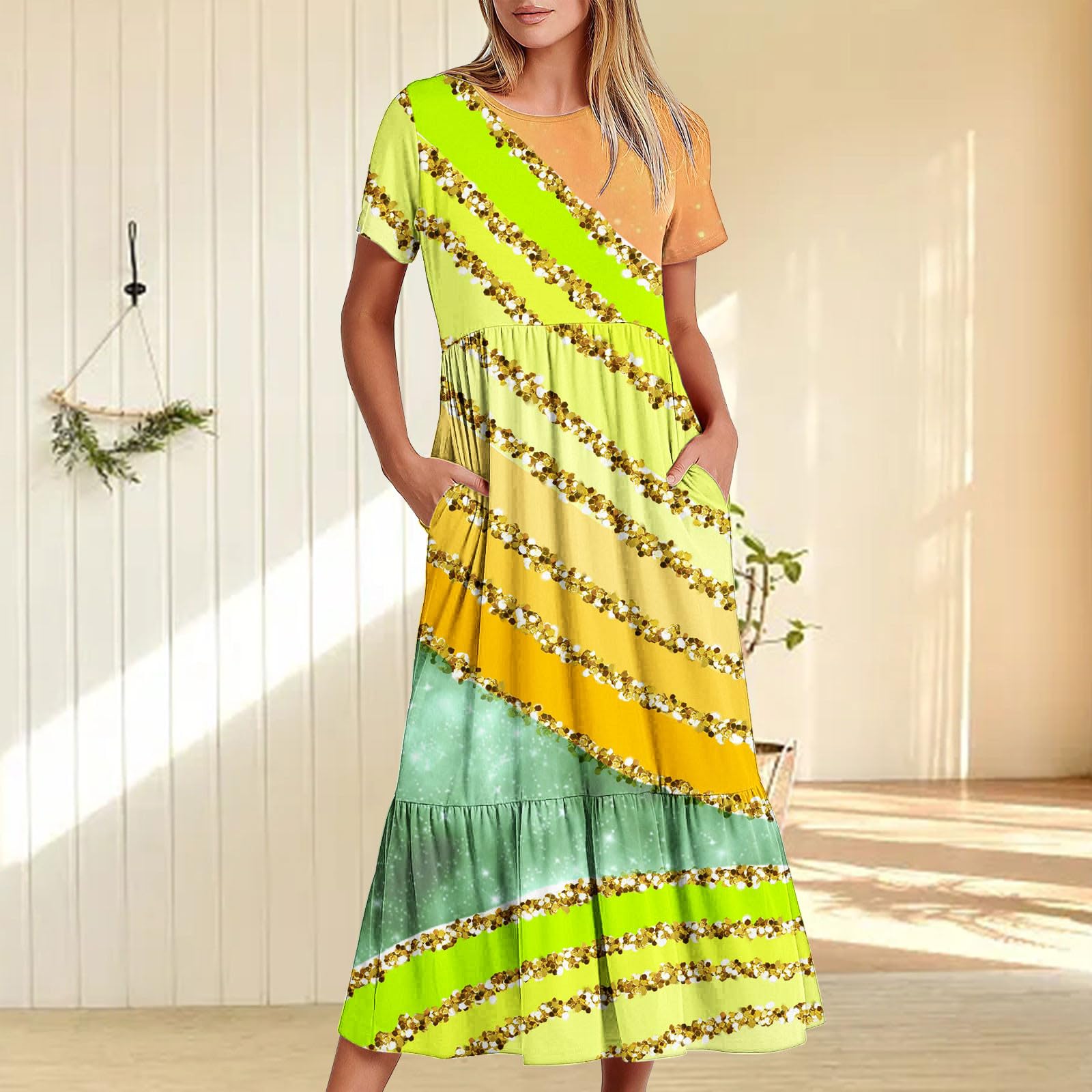 Oelaio Women's Elegant Silk Maxi Jumper Dress for Special Occasions, Wedding Guest & Bridesmaid Dresses - Perfect for Parties, Cocktail Events & Formal Gatherings