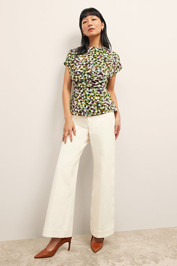 Milo Wide Leg Jeans for Women - Eco-Friendly Better Than Denim Stretch Pants in Bright Ivory | Casual Chic Outfit for Streetwear & Everyday Comfort