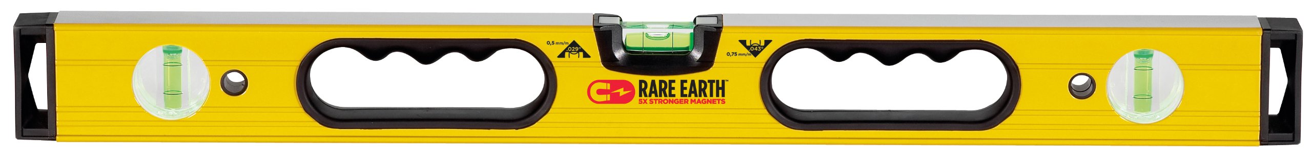 Johnson Level & Tool 9578-HH 78-Inch Magnetic Aluminum Box Beam Level with Hand Holes - Perfect for Construction, Carpentry, and DIY Home Improvement Projects