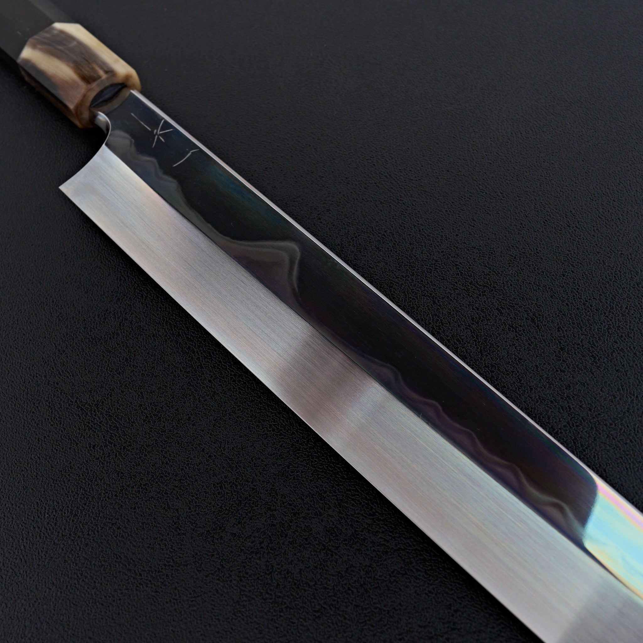 Hitohira Togashi White #1 Fuji Mizu Honyaki Yanagiba 300mm Japanese Sushi Knife with Taihei Ebony Handle & Saya - Perfect for Sushi Chefs & Professional Kitchen Use