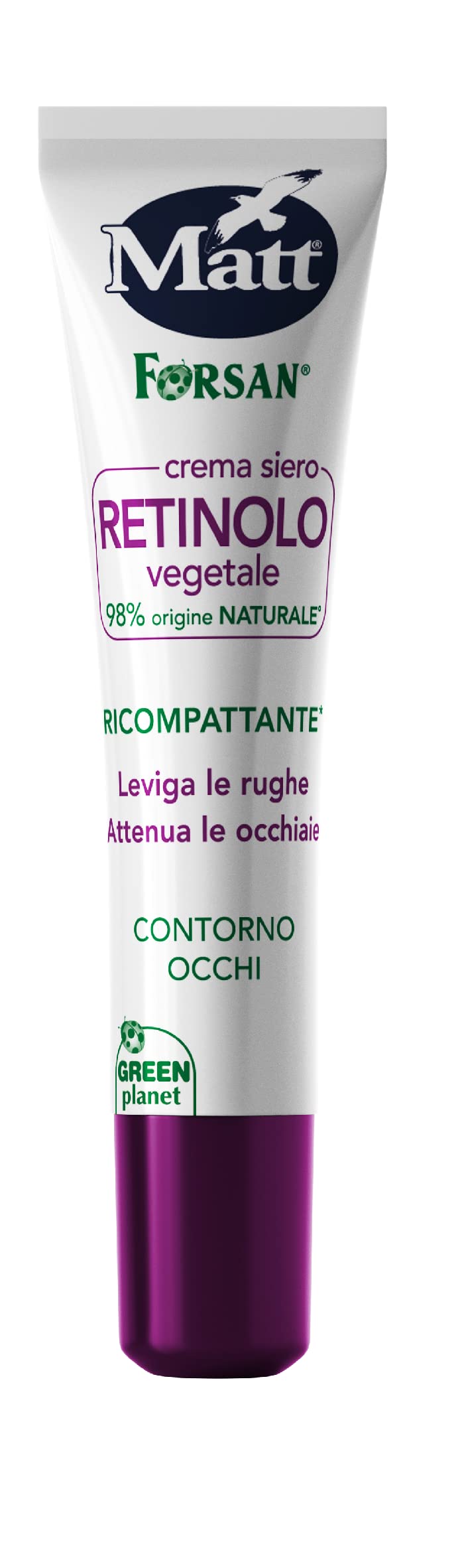 Retinol Serum Cream for Eyes - Plant-Based Anti-Aging Eye Contour Treatment, Reduces Wrinkles & Dark Circles, Lightweight Formula for Normal & Sensitive Skin (30ml) - Perfect for Nighttime Skincare Routine & Daily Under Eye Care