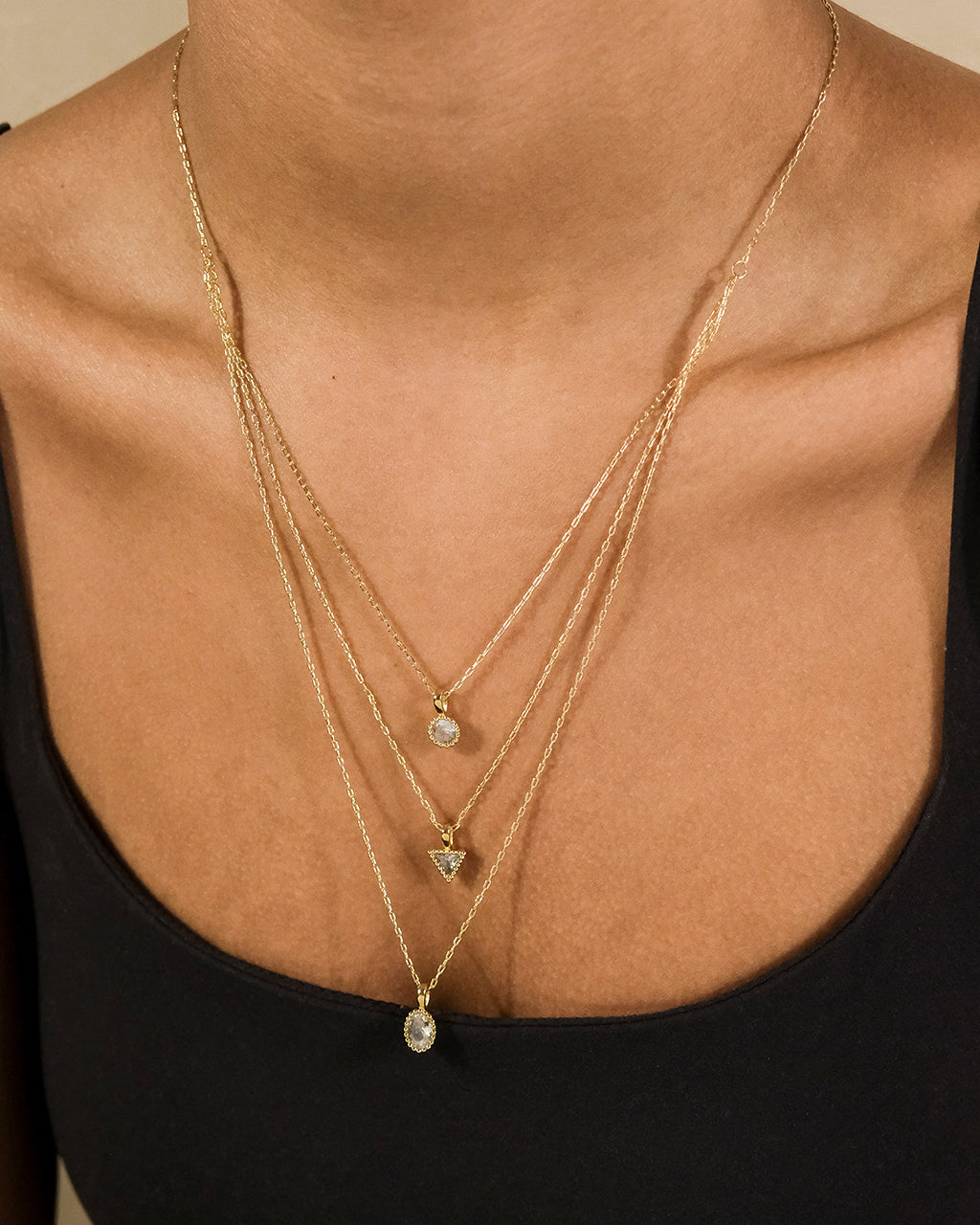Julie CZ & Layered Chain Necklace - Elegant Cubic Zirconia Layered Necklace for Women, Perfect for Date Night, Party & Everyday Wear