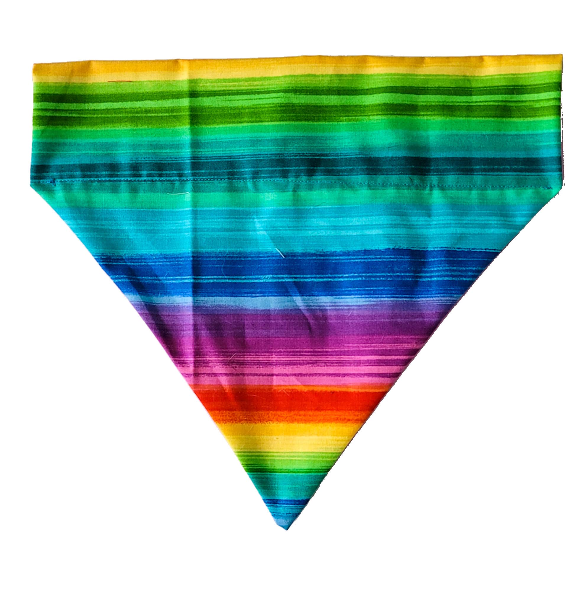 Vibrant Rainbow Dog Bandana - Adjustable Over-the-Collar Pet Scarf for Small Dogs | Perfect for Pet Parties, Photo Shoots & Daily Walks