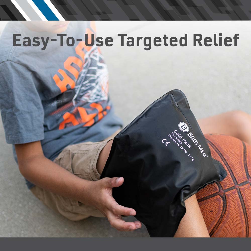 BodyMed Heavy Duty Reusable Urethane Ice Pack for Knee, Arm, Elbow, Shoulder & Back Pain Relief - Professional Grade Cold Therapy for Injuries, Swelling, Bruises & Sprains - 14