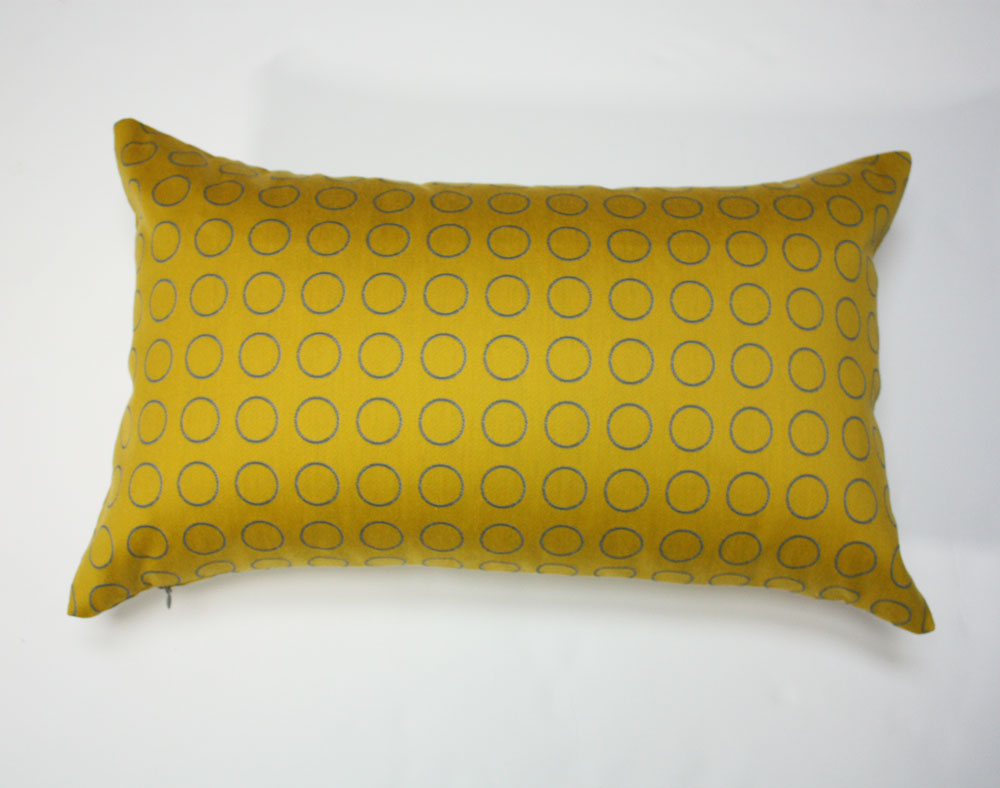 Maharam Repeat Dot Gold Pillow - Modern Decorative Throw Pillow for Sofa, Bed & Home Decor - Perfect for Living Room, Bedroom & Office Accent