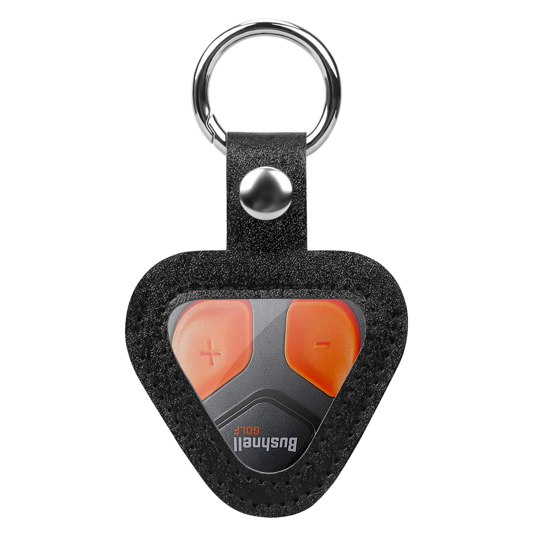 BOVKE Protective Case for Bushnell Wingman View Golf GPS Speaker - Bluetooth Remote Control Holder Cover with Carabiner (Black) - Durable Golf Accessory for On-Course Protection & Convenient Storage