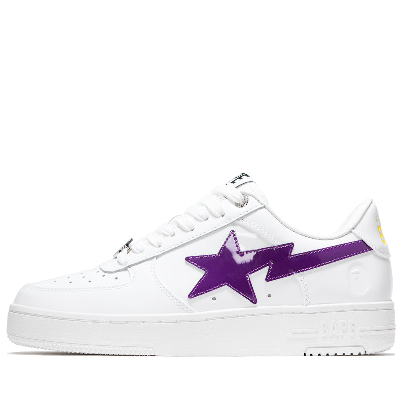 Bape Sta M2 Sneakers in White & Purple - Stylish Streetwear for Men | Perfect for Casual Outfits & Urban Fashion