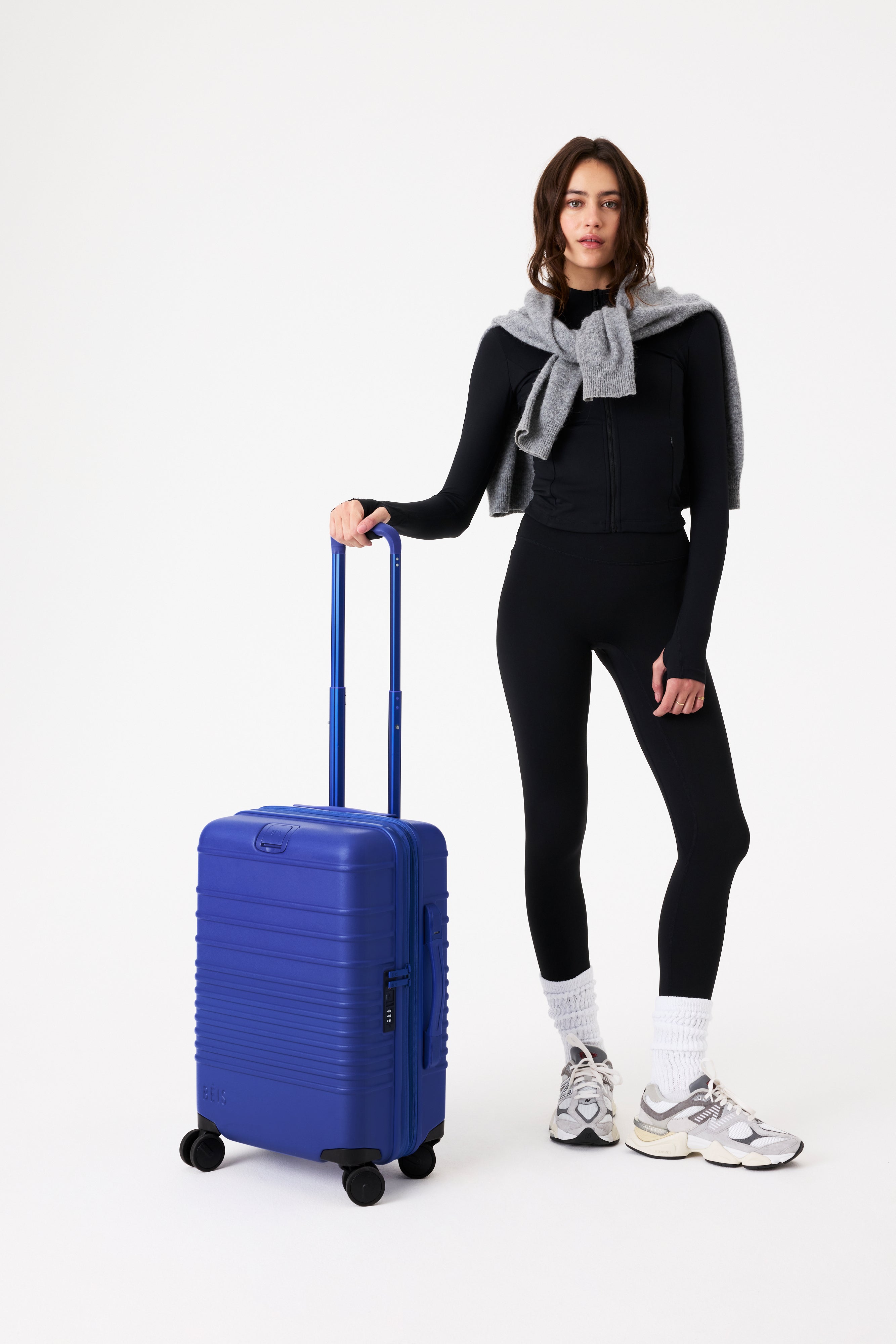 Cobalt Blue Carry On Luggage with Wheels - Perfect for Air Travel, Business Trips & Weekend Getaways