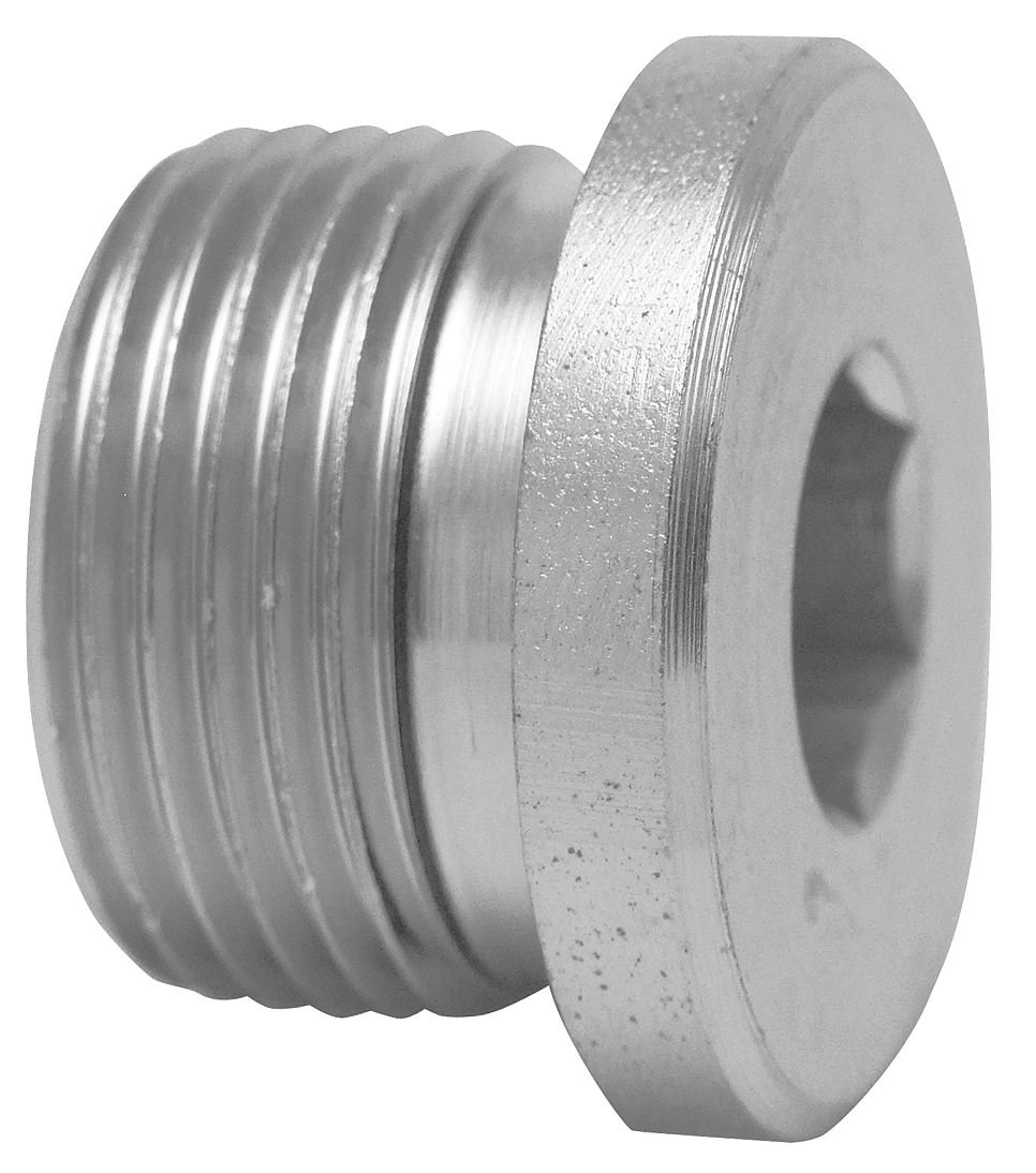 316 Stainless Steel Hollow Hex Plug - Corrosion Resistant Pipe Fitting for Plumbing, Automotive & Industrial Applications